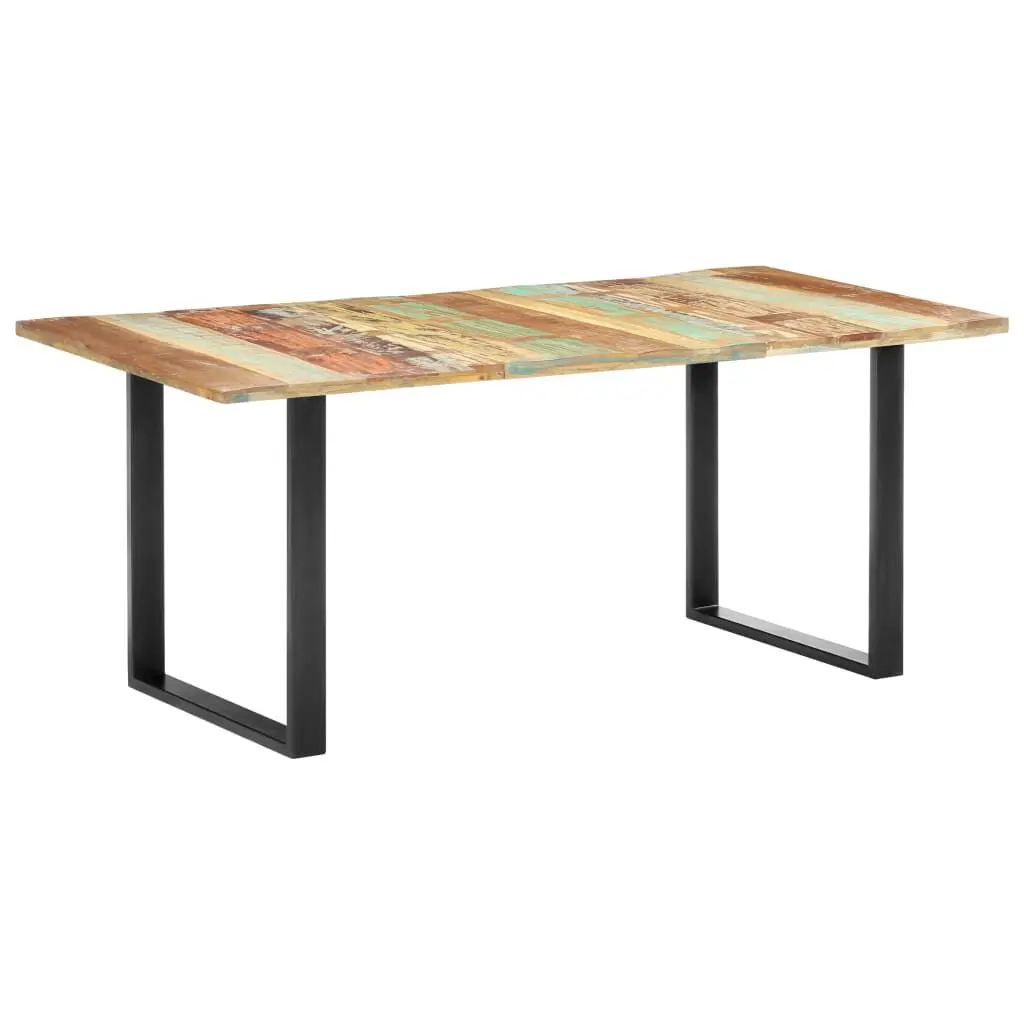 Dining Table 70.9x35.4x29.9 Inches Solid Reclaimed Wood Kitchen