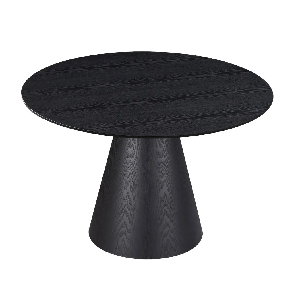 47.24 Inch Round Dining Table Modern Kitchen Table MDF Finish justone interior