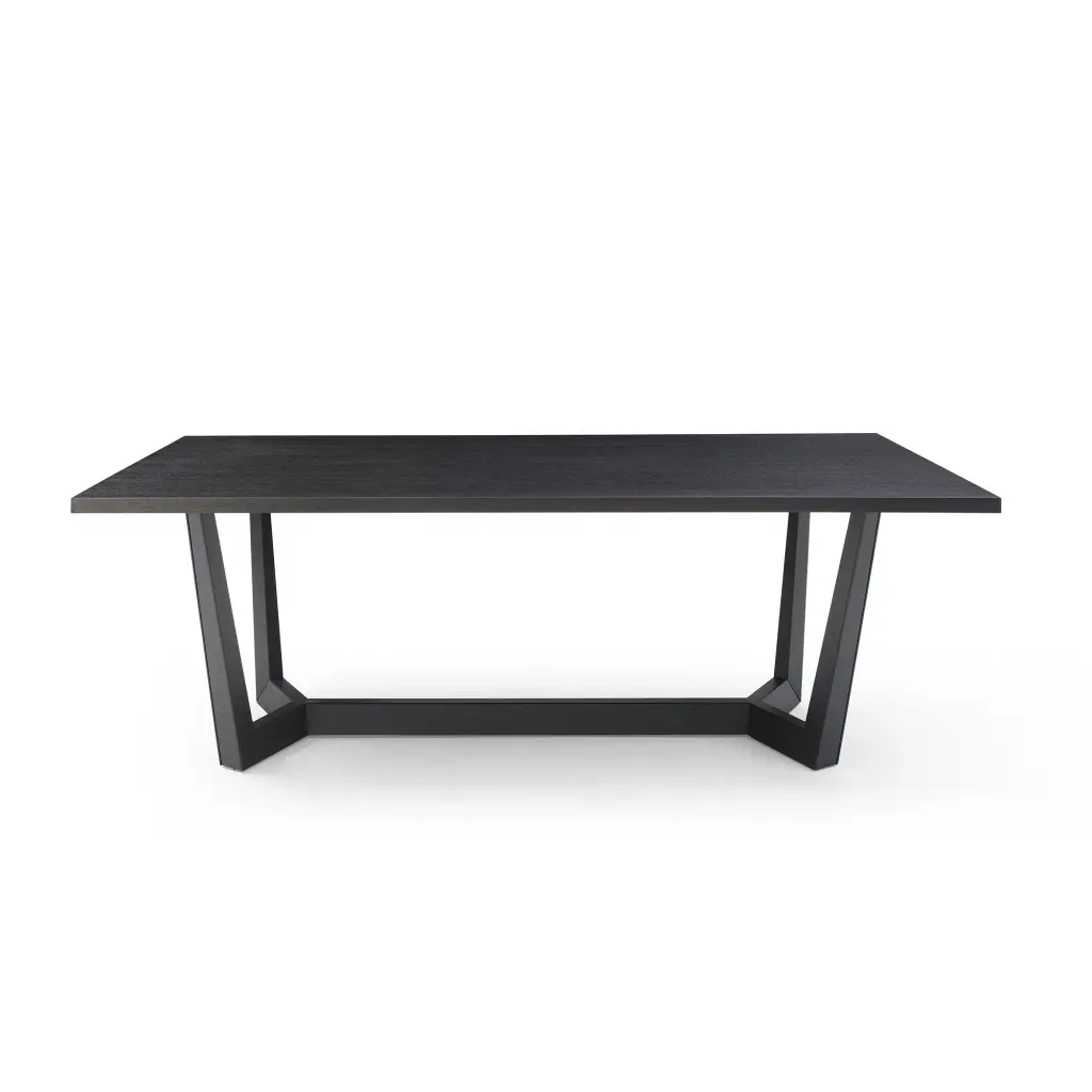 86.86 Inch Mid Century Modern Rectangle MDF Dining Table Kitchen Table justone interior