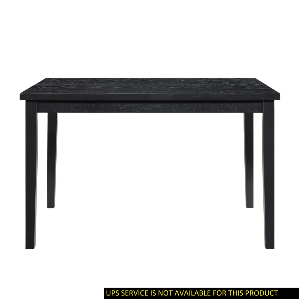 Black Finish Dining Table Casual Style Dining Room Wooden Furniture kanepe