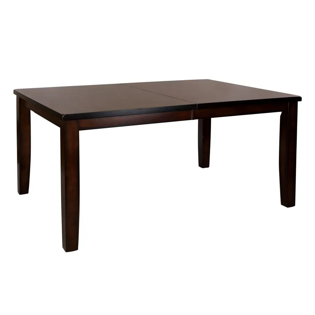 Cherry Finish Transitional 1 Piece Dining Table Extension Leaf Mango Wood kanepe