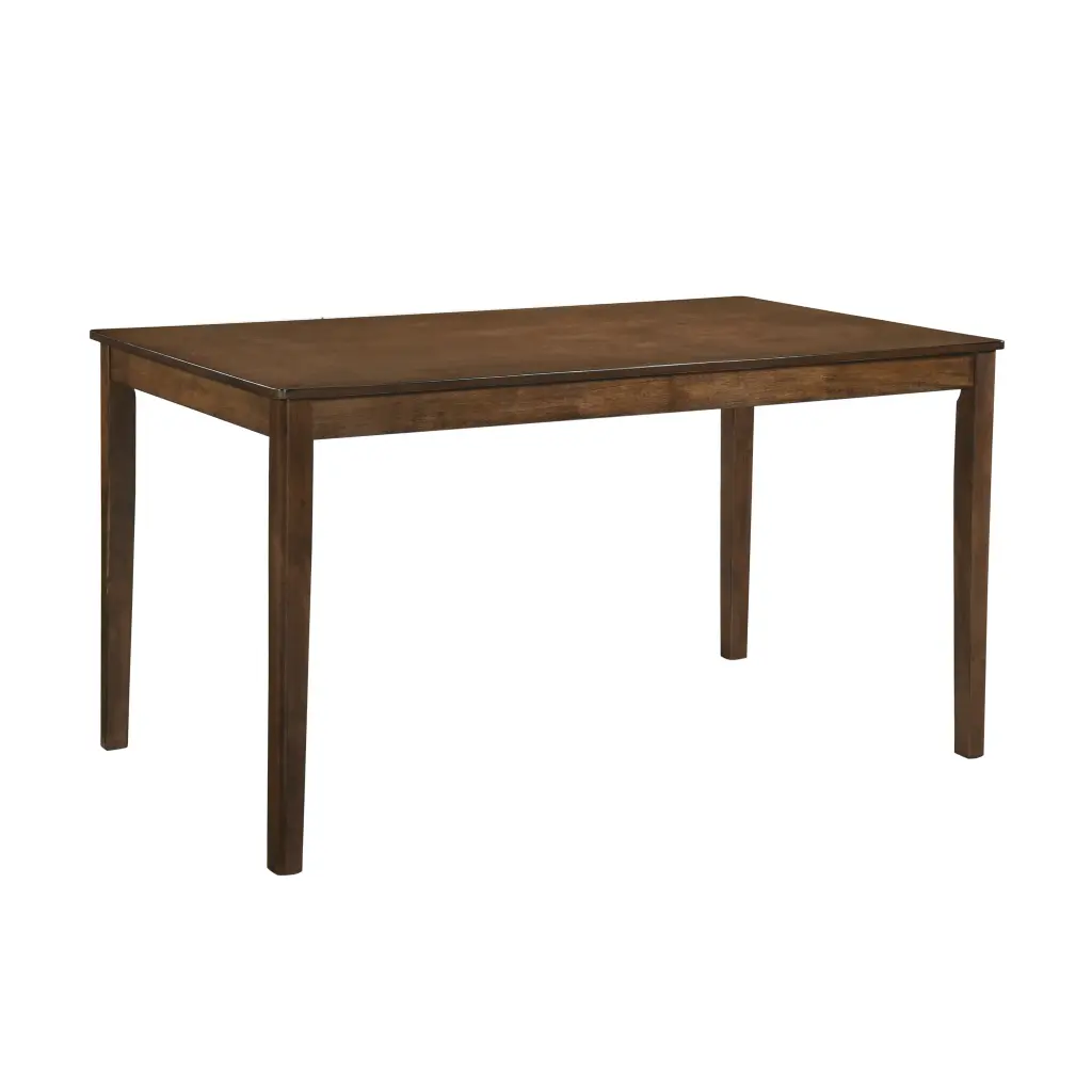 Contemporary Brown Finish Dining Table 1Pc Timber Kitchen Dining Furniture kanepe