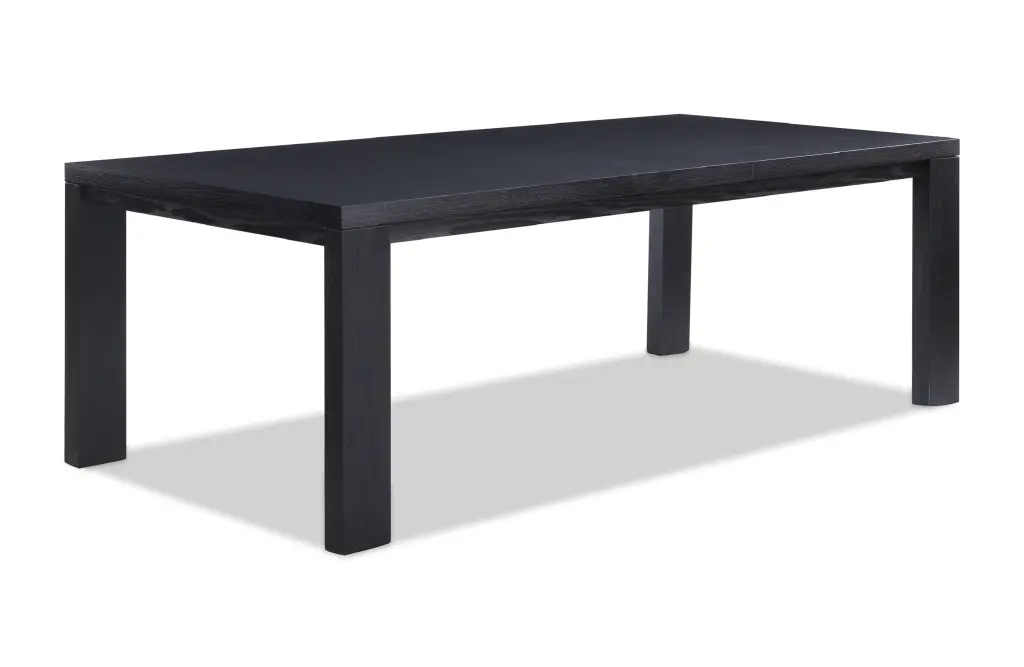 Contemporary Transitional Style Dining Table Rectangular 18 Inch Extendable kanepe