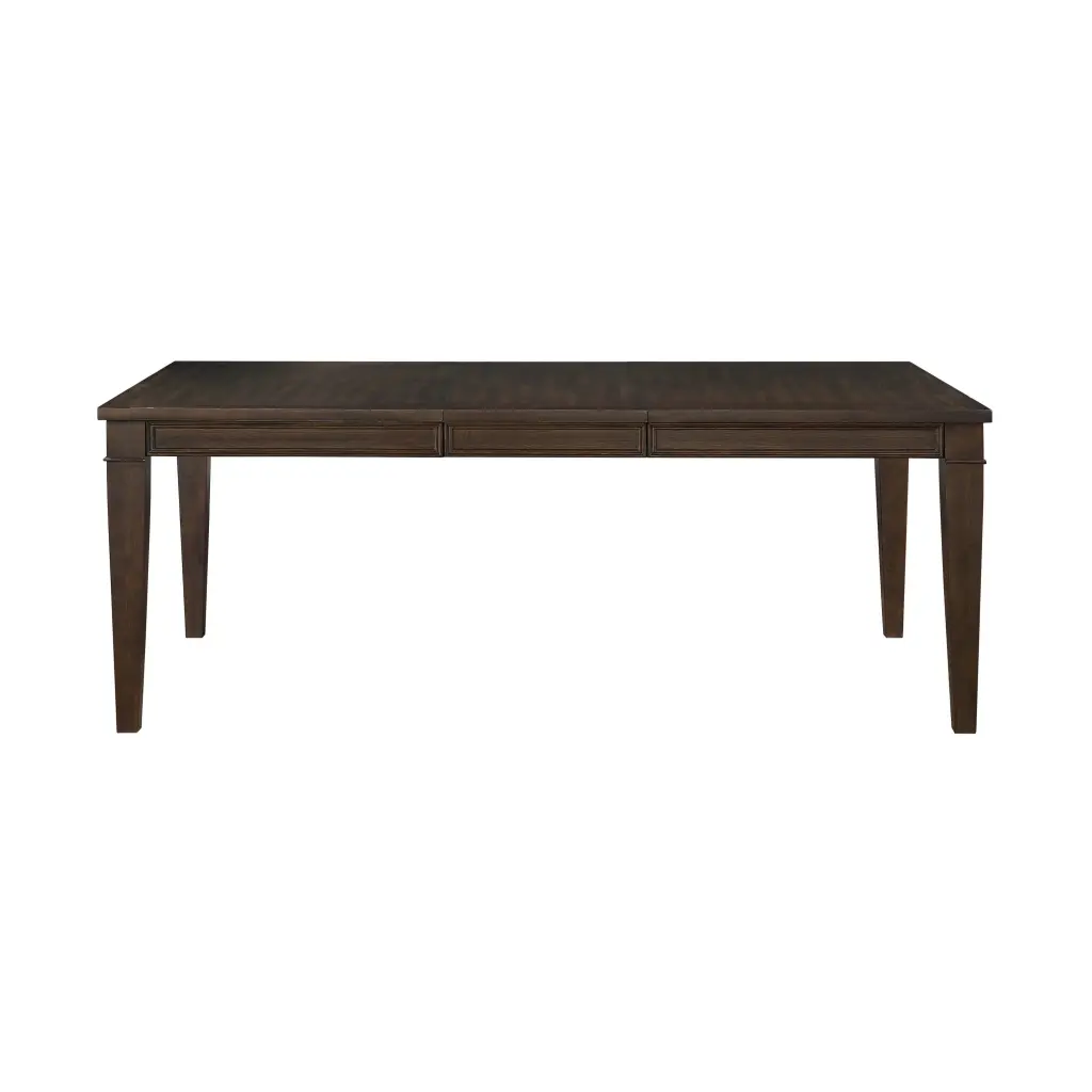 Dark Brown Finish 1Pc Dining Table Separate Extension Leaf Classic kanepe