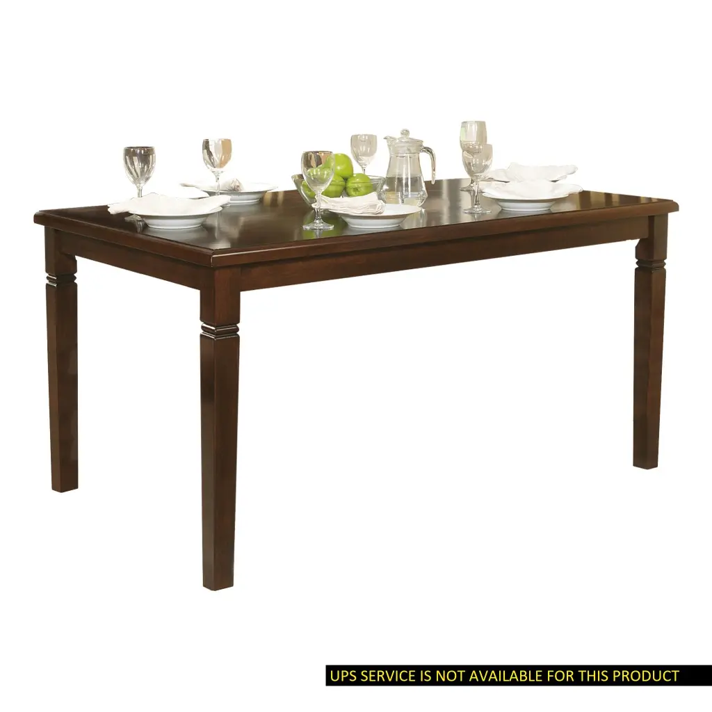 Espresso Finish Transitional Style Dining Table Oak Veneer Wood Casual Dining kanepe