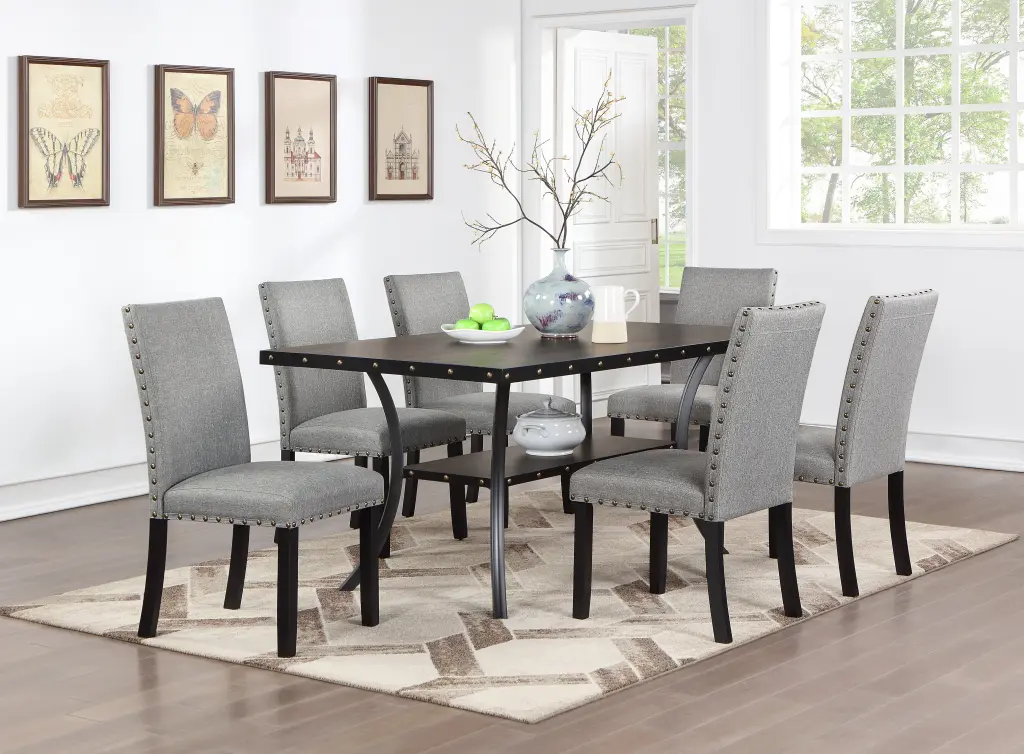 Modern Natural Wood Rectangle Top Dining Table Timeless Dining Room kanepe