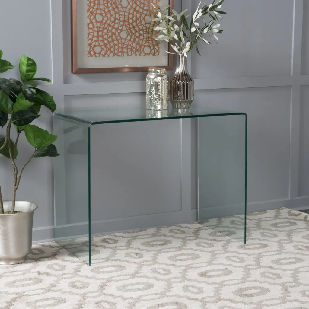 Dining Table Clear Glass Modern Kitchen Table nh-comfortcove