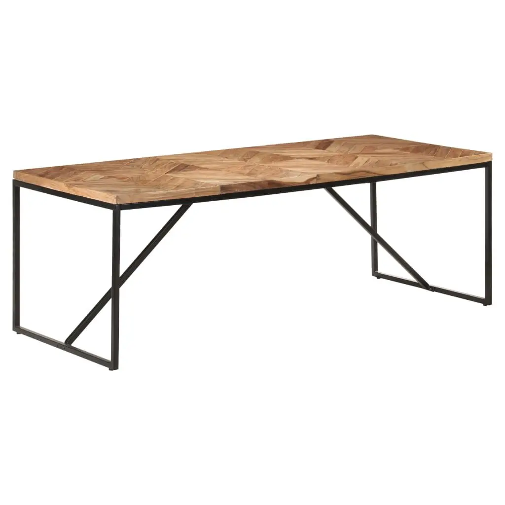 Solid Acacia and Mango Wood Dining Table 78.7x35.4x29.9 Inches