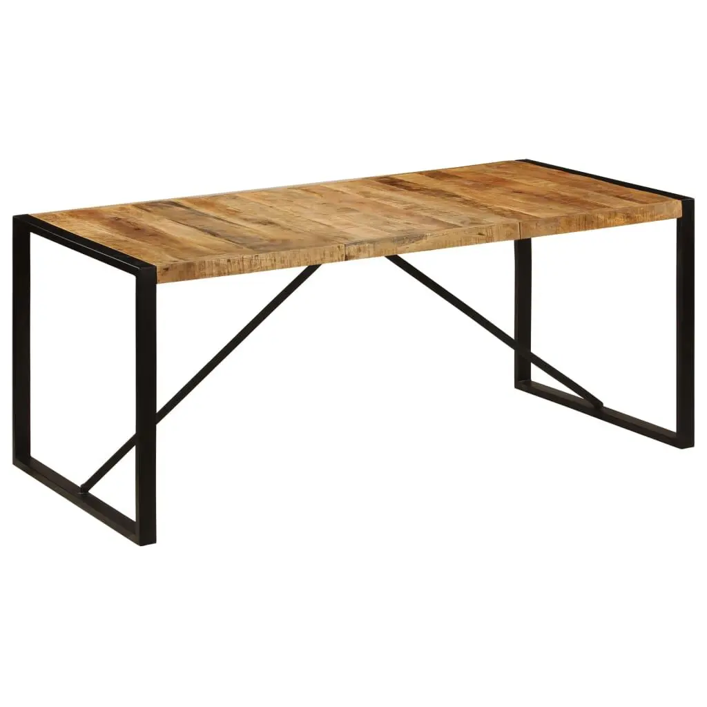 Solid Mango Wood Dining Table 70.9x35.4x29.5 Inches