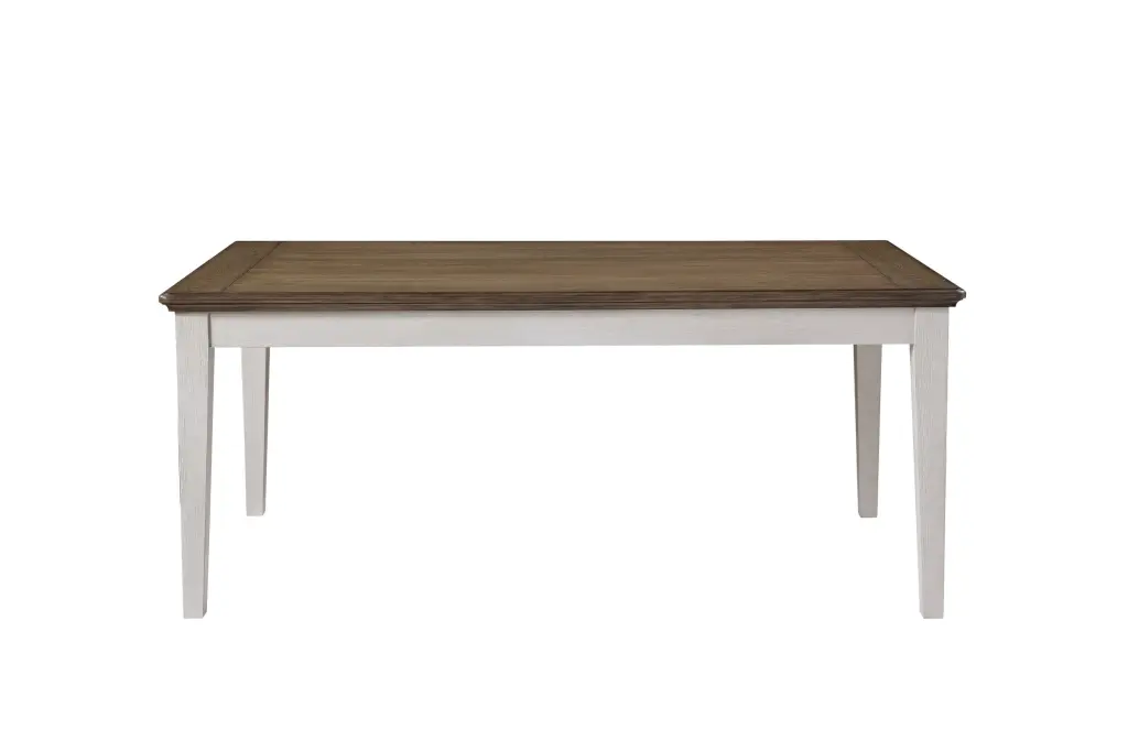 Pendleton Dining Table White Wood Finish Modern Dining Room steve silver furniture