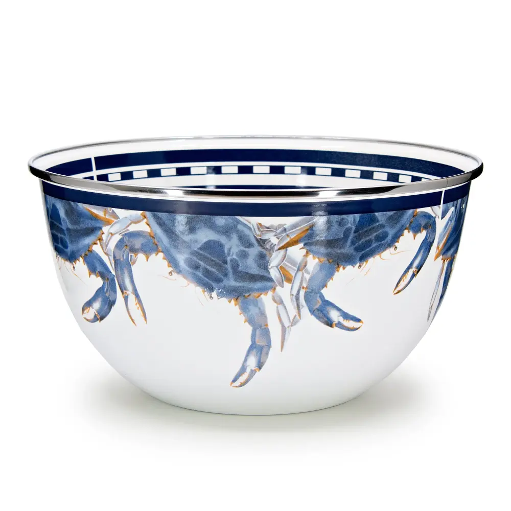 Blue Crab Roomy Salad Bowl
