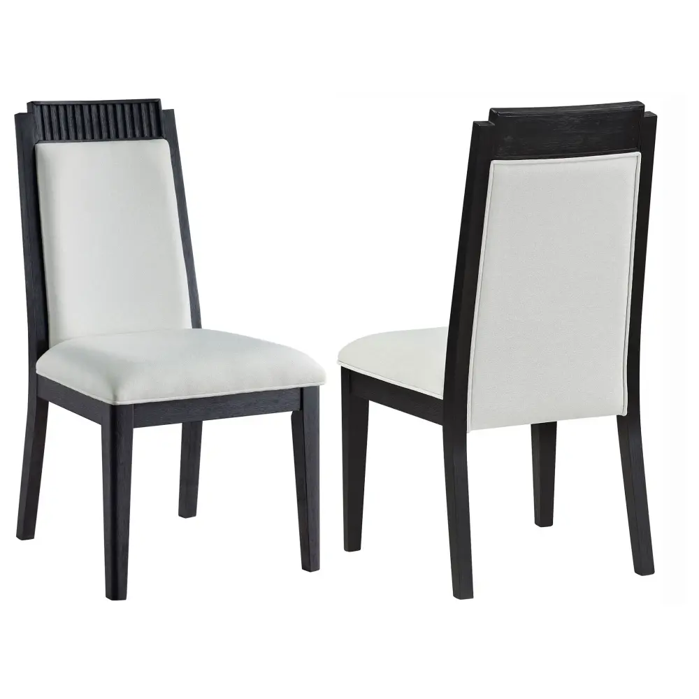 Dining Side Chair (Set 2) - Onyx / Ivory