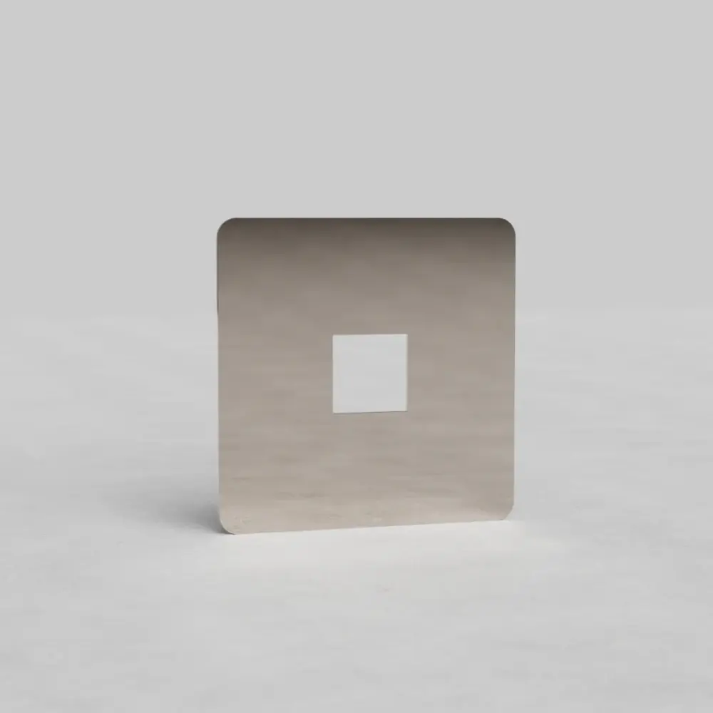 Kew Single Keystone Module Plate - Glossy Nickel