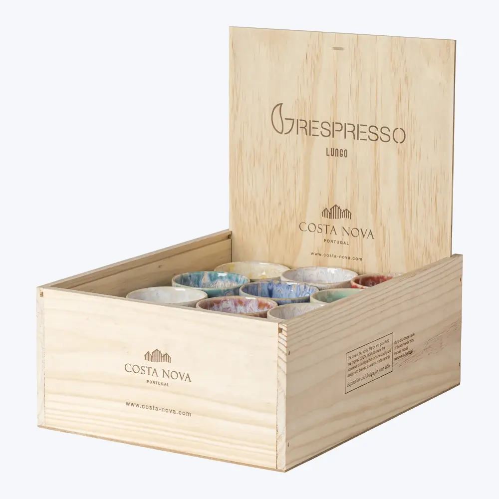 24 Lungo Cups, Timber Box