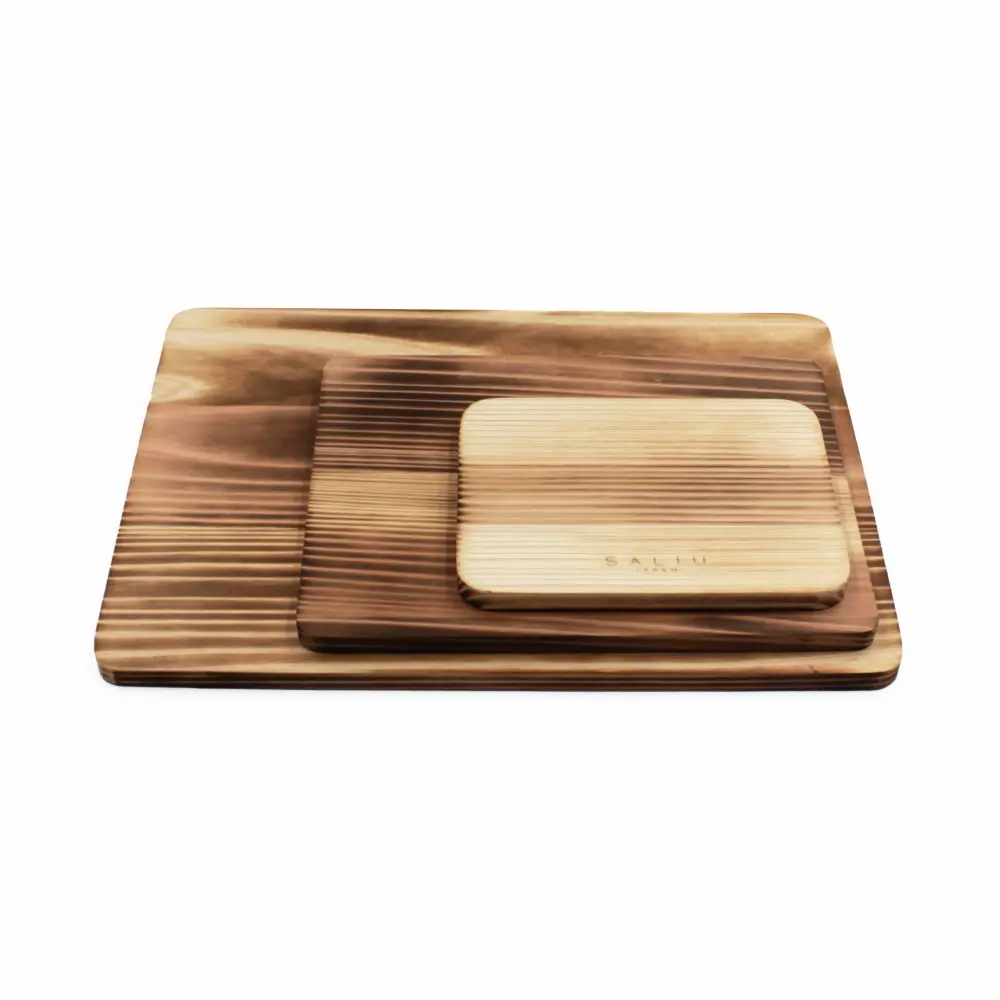 Multi-Use Charred Cedar Plate