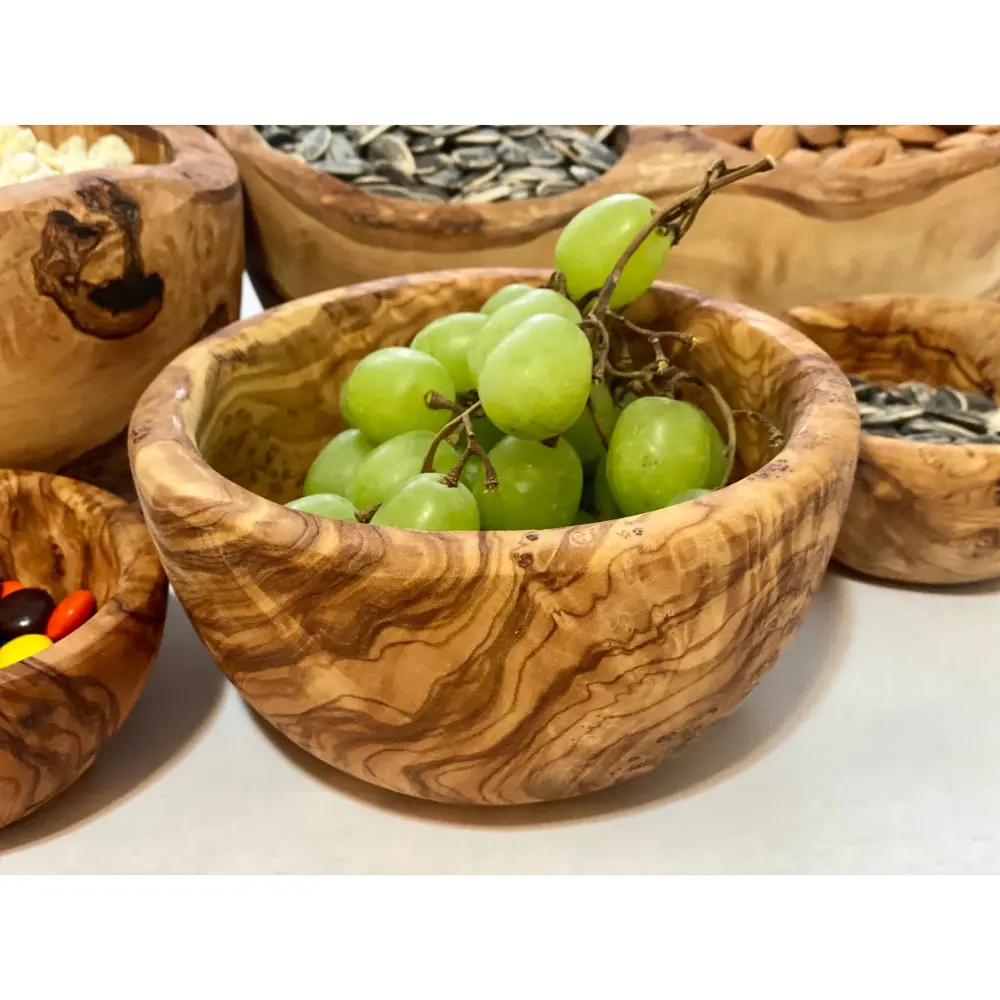 Small Olive Wood Snack Bowl 5.5"
