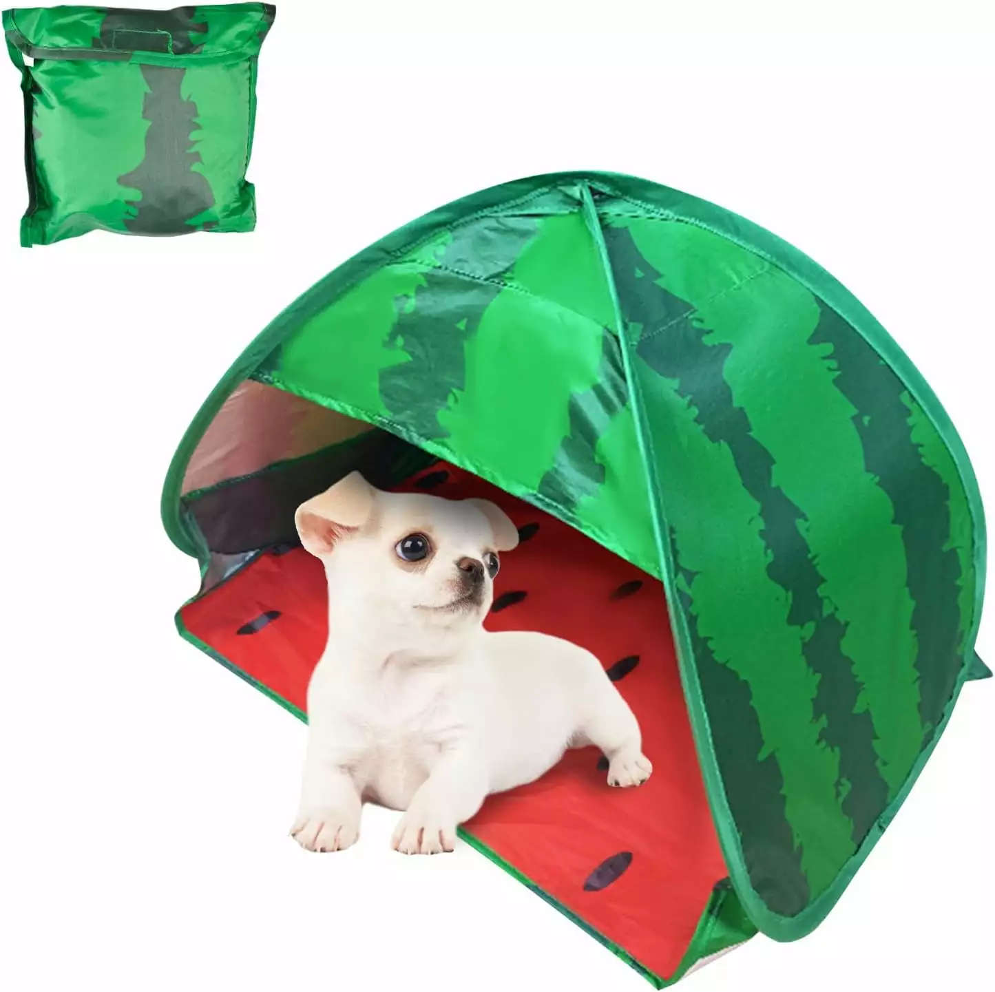 Watermelon Portable Sun Shelter Automatic Pop-up Beach Tent Dog Cat Pet Indoor Outdoor