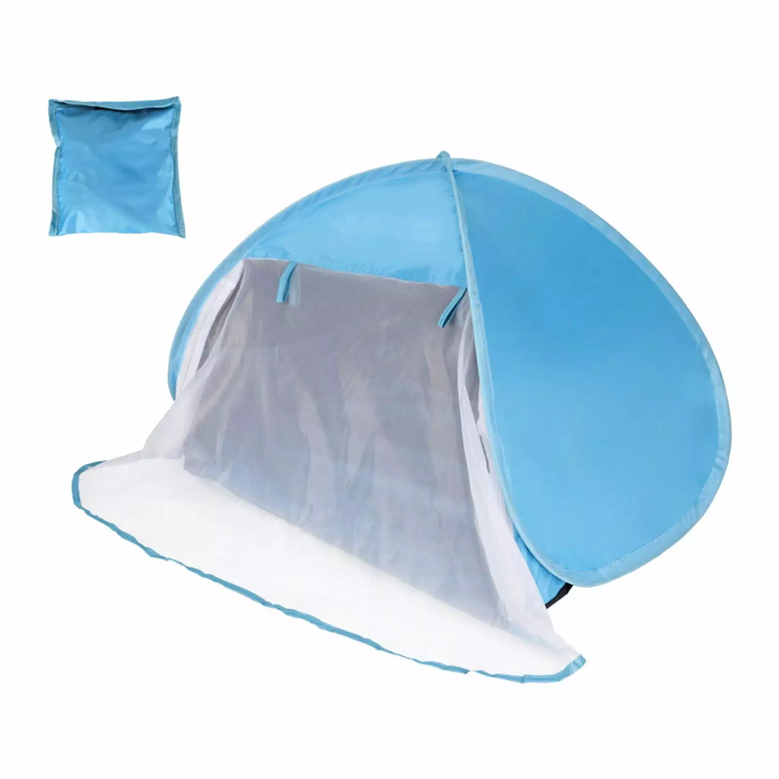 TTAUHJUT Dog Beach Tent Automatic Popup Canopy Sun Shade Shelter Storage Pockets