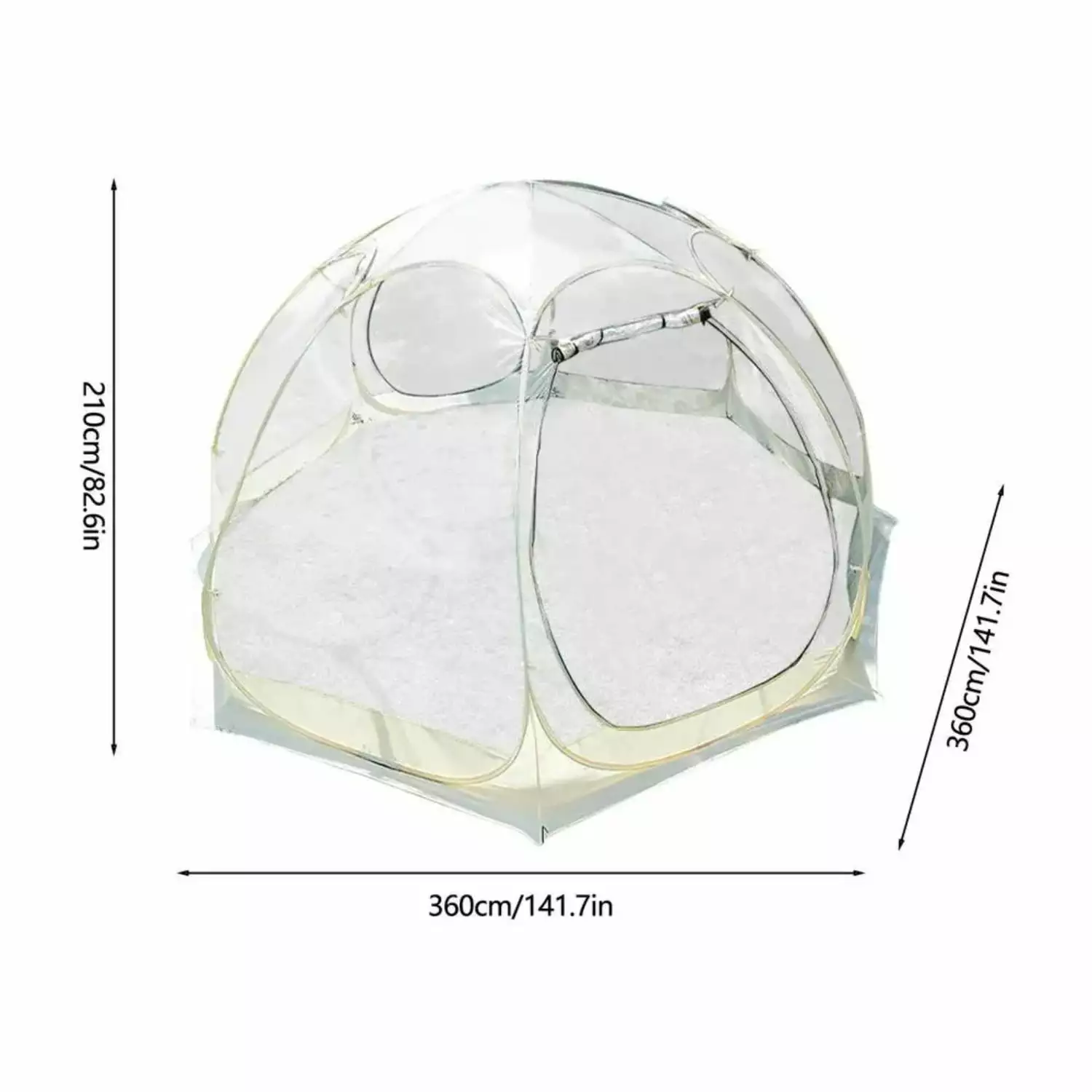 10-15 Person Transparent Dome Tent Waterproof Mushroom Tent Wild Trips Hiking Survival Outdoor