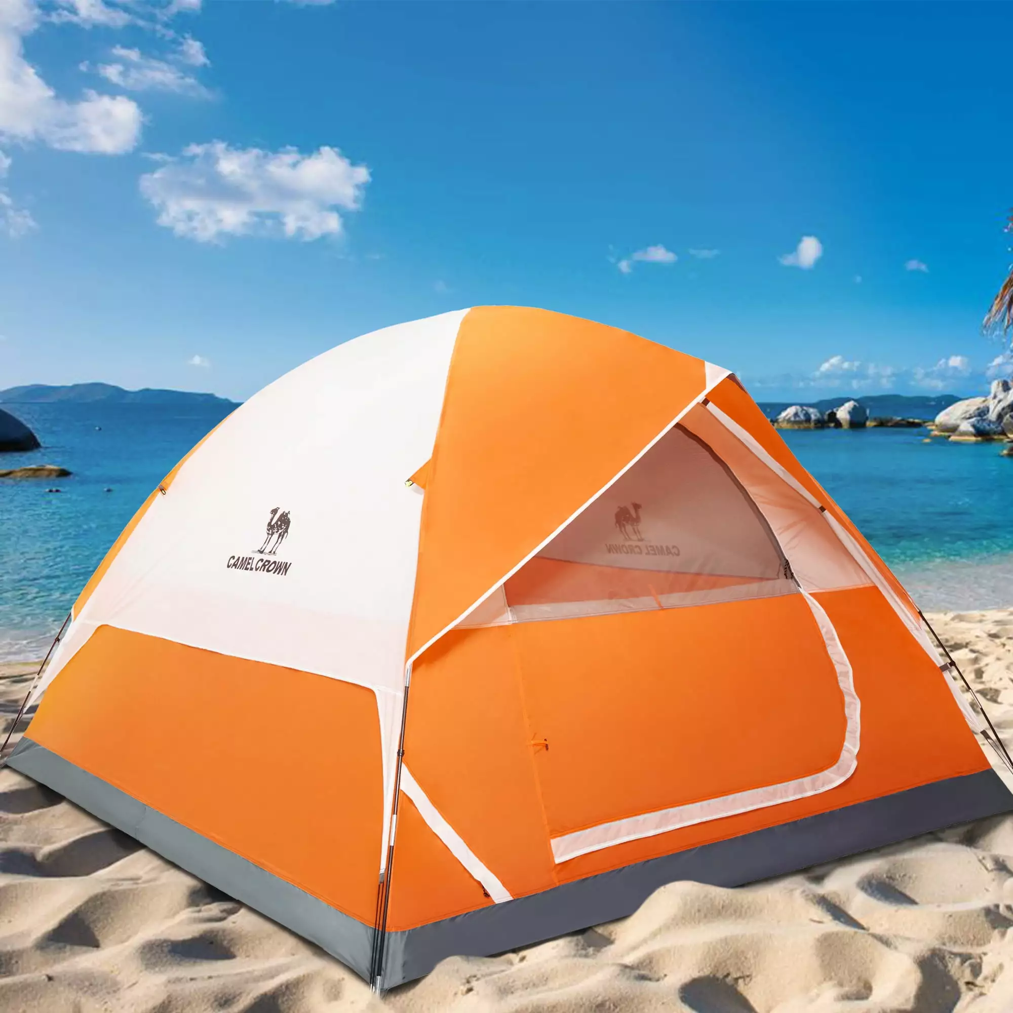 Camel Crown 5-6 Person Waterproof Lightweight Dome Tent Camping Backpacking and Outdoor Adventures