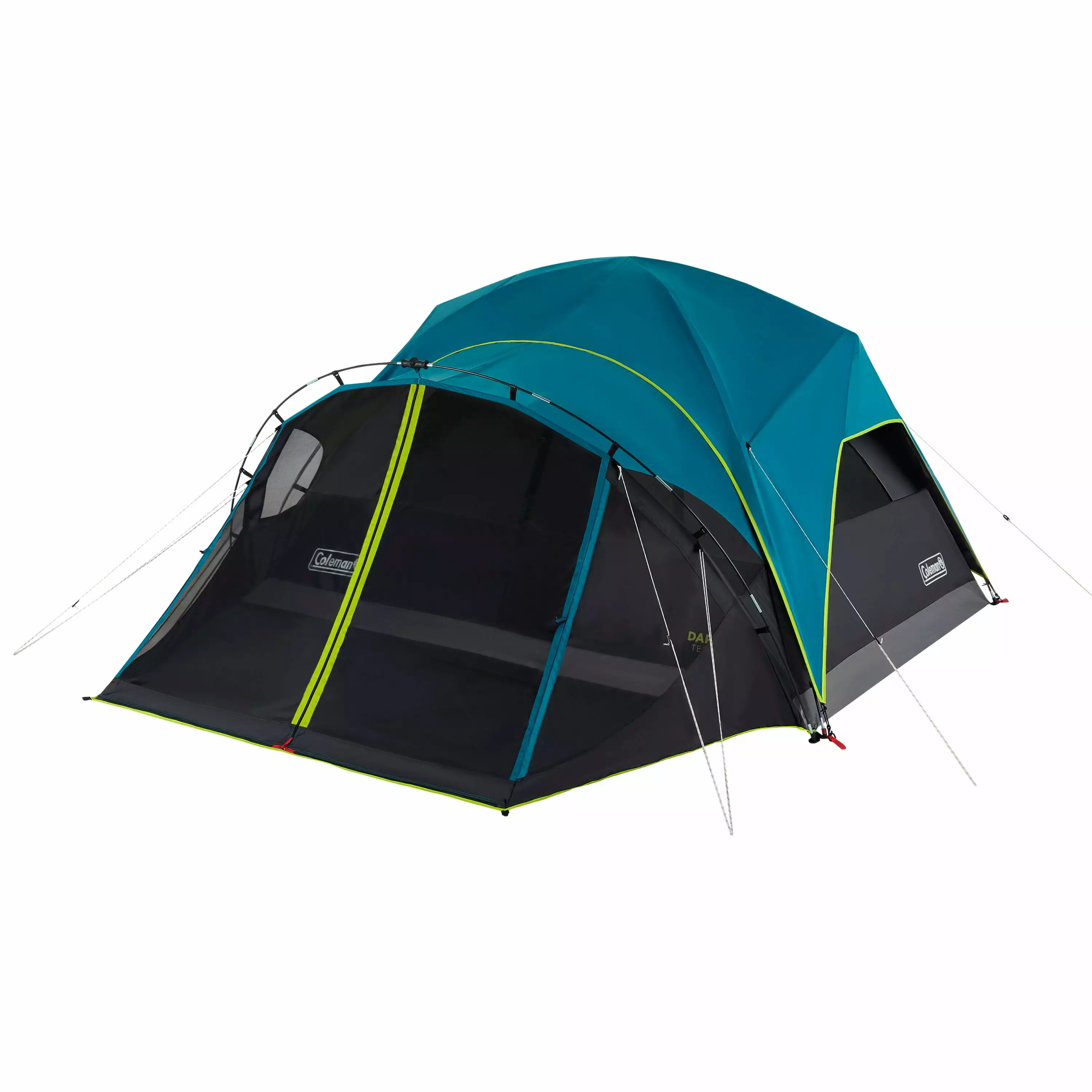 Coleman 4-Person Carlsbad Dark Room Dome Camping Tent Screen Room Family Outdoor Adventures