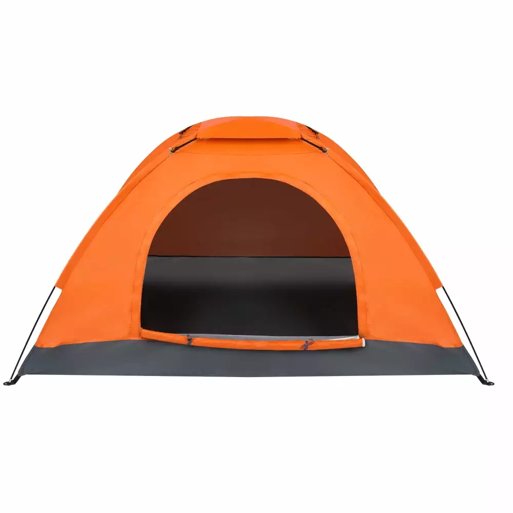1-2 Person Waterproof Camping Dome Tent Automatic Pop Up Quick Shelter Outdoor Hiking Orange