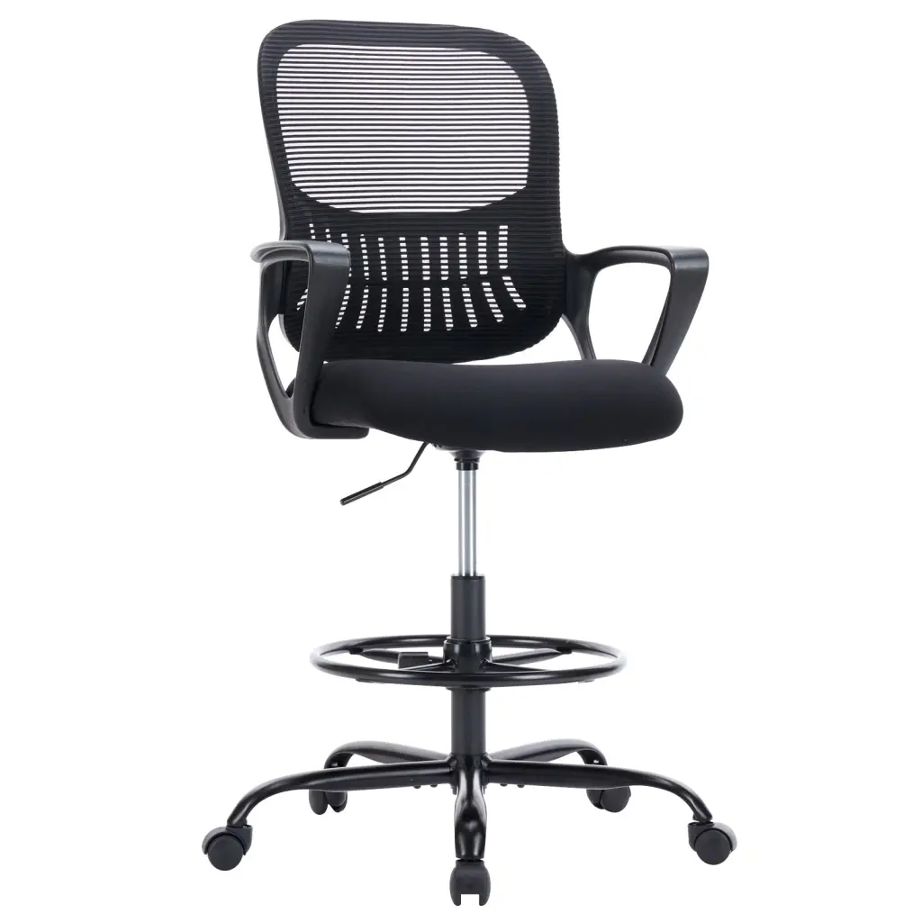 Sweetcrispy Comfort Fit Drafting Chair Tall Standing Desk Stationery w2201
