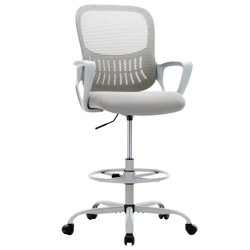 Sweetcrispy Ergonomic Drafting Chair Tall Standing Desk Office w2201