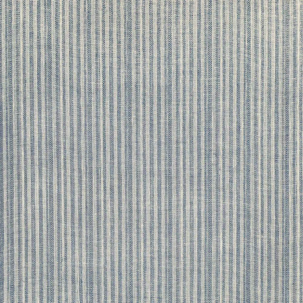 Azure and Beige Sheer Linen Fabric