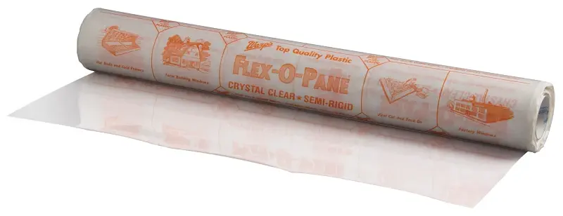 Warp's Flex-O-Pane Series 10FP-3625 Window Film, 25 yd L, 36 W, 10 Heavy-duty Material, Plastic, Clear