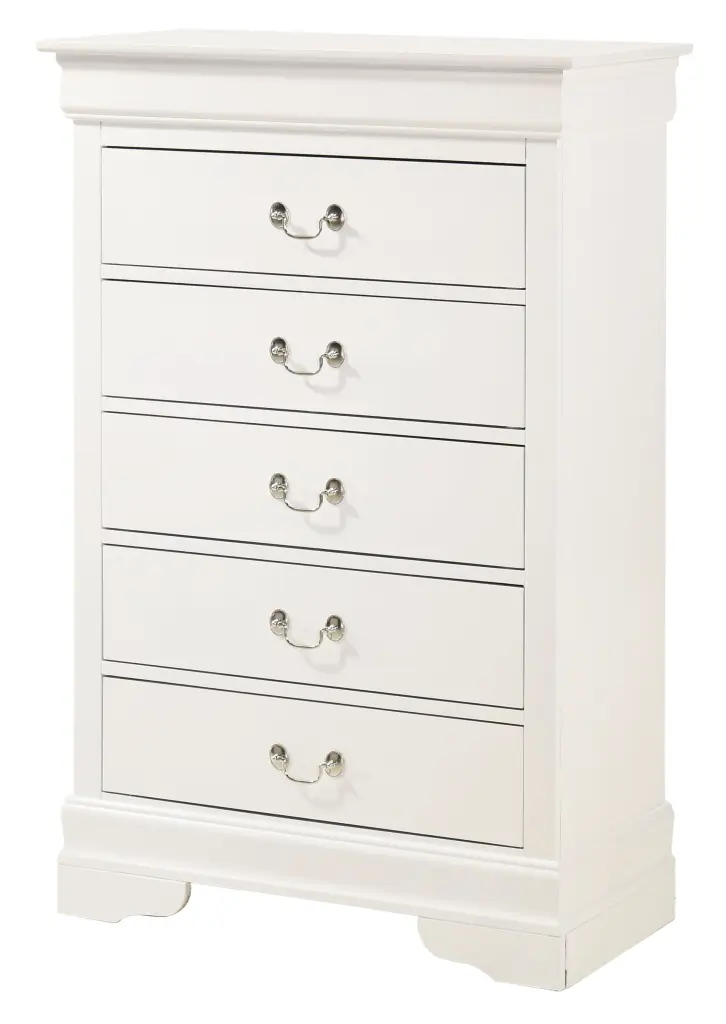 Louis Philippe G02190 Chest White White Particle Board glory furniture