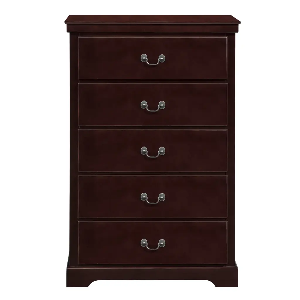 Classic Traditional 5 Drawer Chest Cherry Finish Bedroom Furniture kanepe