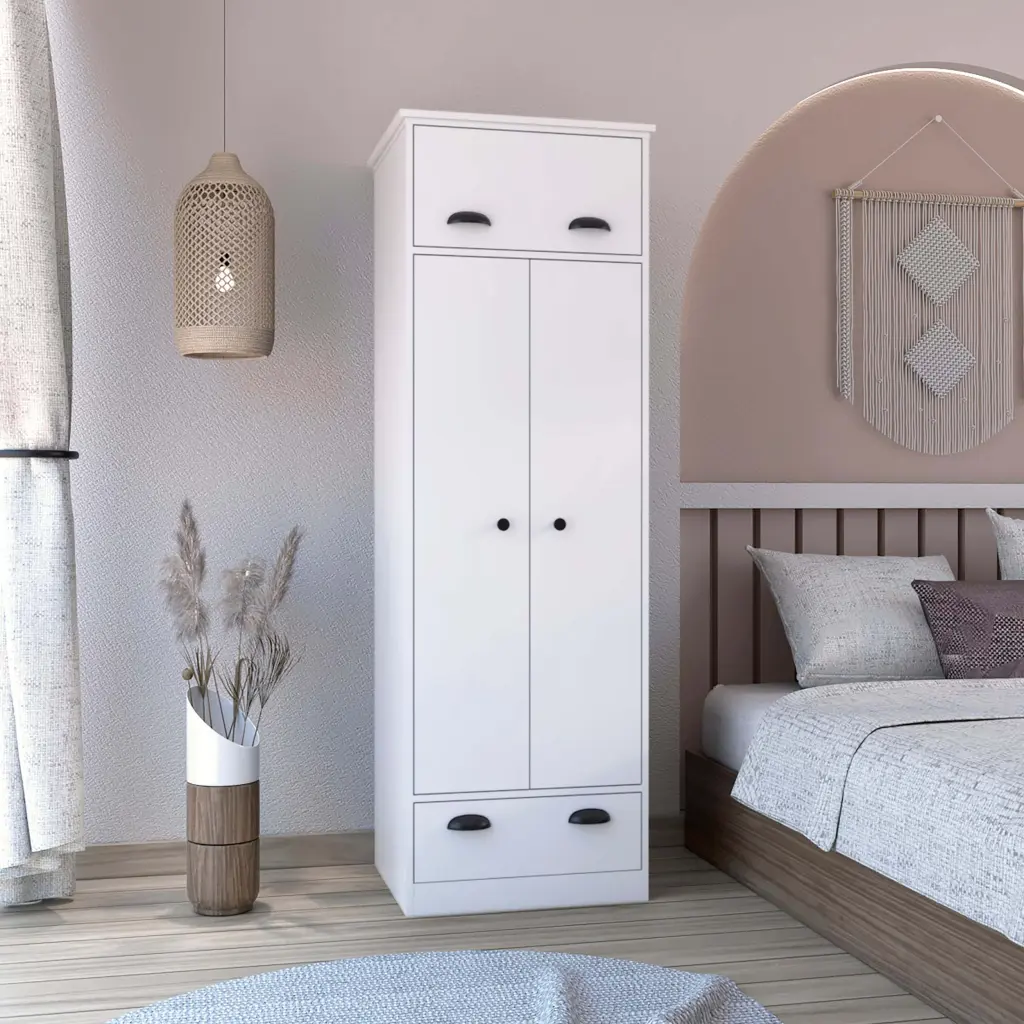 Dresser Closet Upper Storage Covered 1 Door and 2 Central Shelves depot e-shop