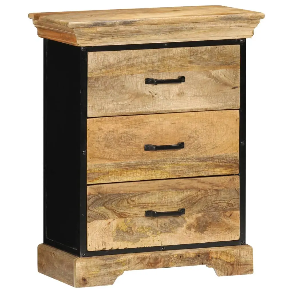 23.6x11.8x29.5 Inch Solid Mango Wood Chest Drawers