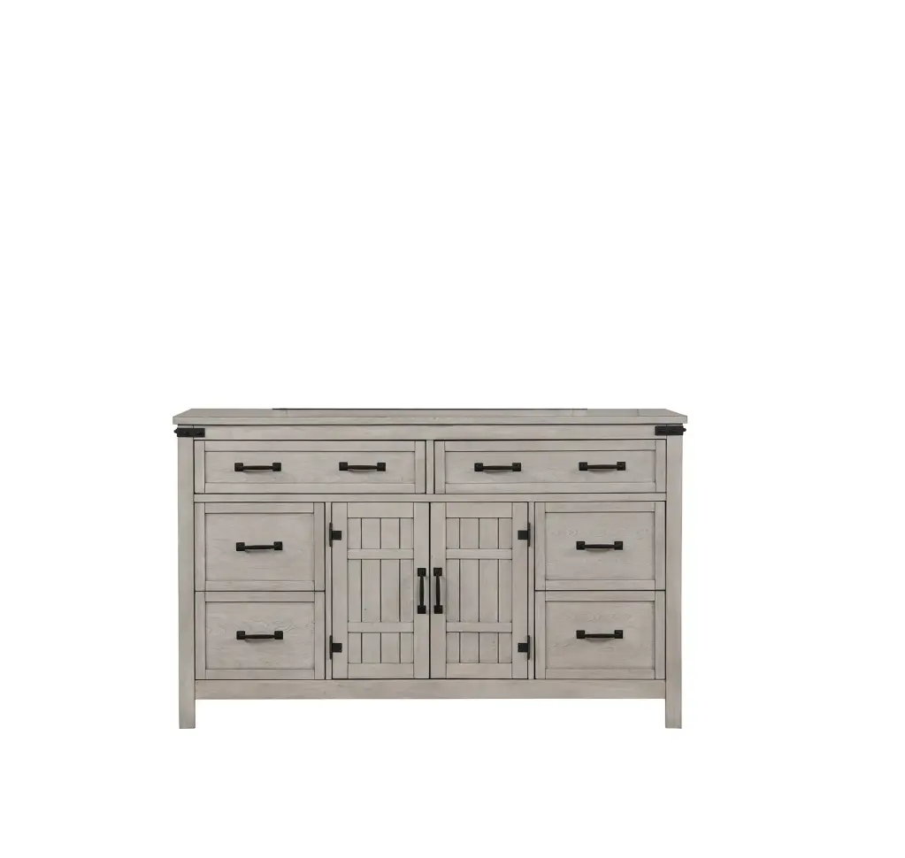 Alexandria Gown Dresser Mountain Mist Finish Beige Wood bridgevine home