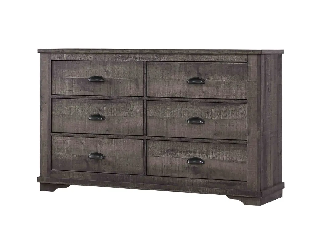 Coralee Dresser Dark Brown Timber crown mark inc