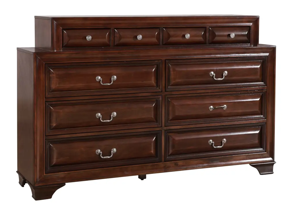 Lavita G8875 D Dresser Cappuccino Beige Particle Board glory furniture