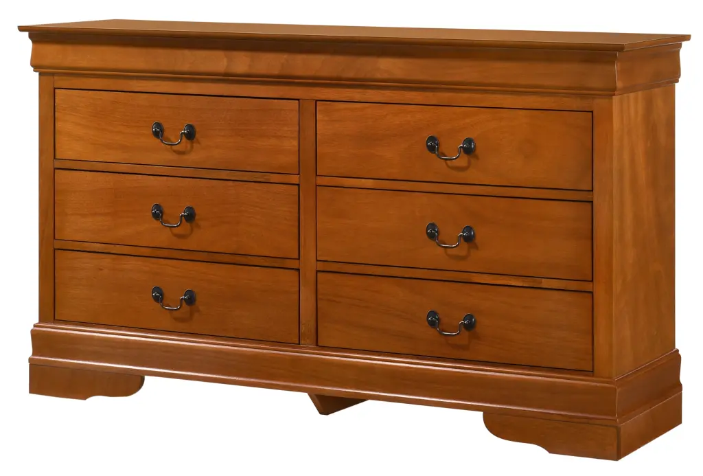Louis Philippe G02160 D Dresser Oak Particle Board Bedroom Storage Furniture glory furniture