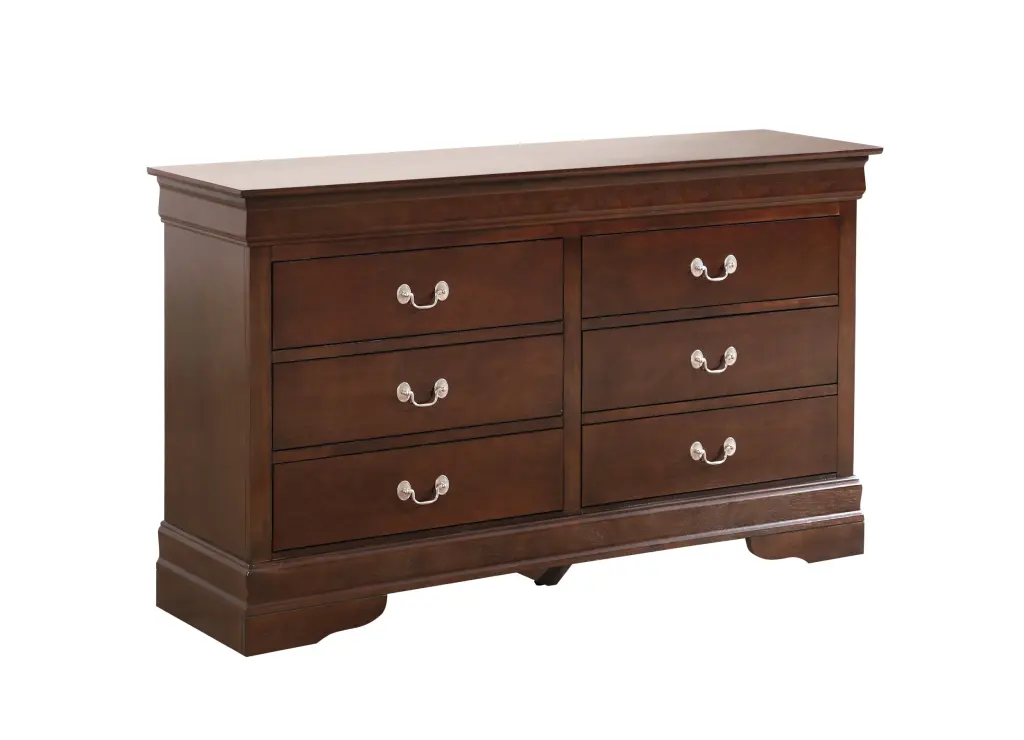 Louisphillipe G2125 D Dresser Cappuccino Beige Particle Board 6 Drawer glory furniture