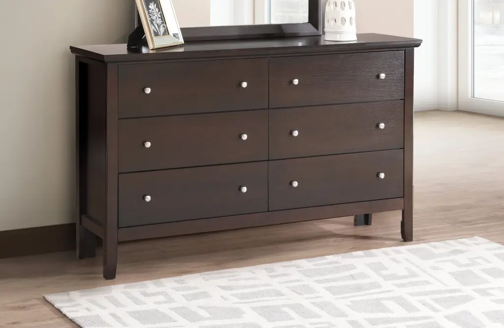 Primo G1300 D Dresser Espresso Particle Board glory furniture
