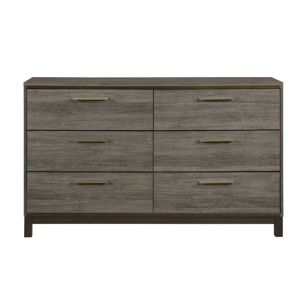 Contemporary 6 Drawer Dresser Antique Bar Pulls Modern Bedroom Storage kanepe