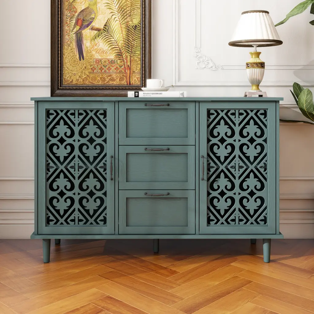 2 Door 3 Drawer Cabinet, American Home Decor Bedroom and Living Room rnb