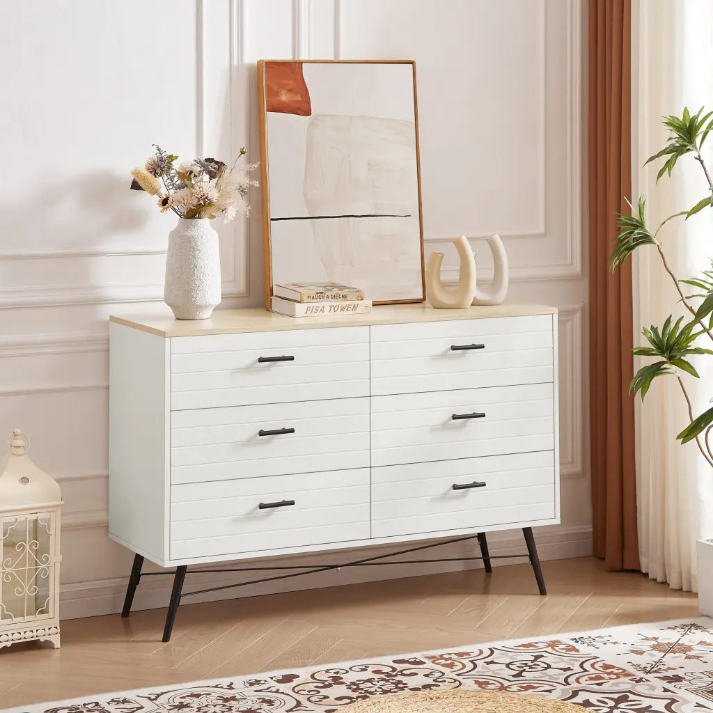 6 Drawer Wooden Dresser Bedroom Deep Drawers and Chest Design rnb