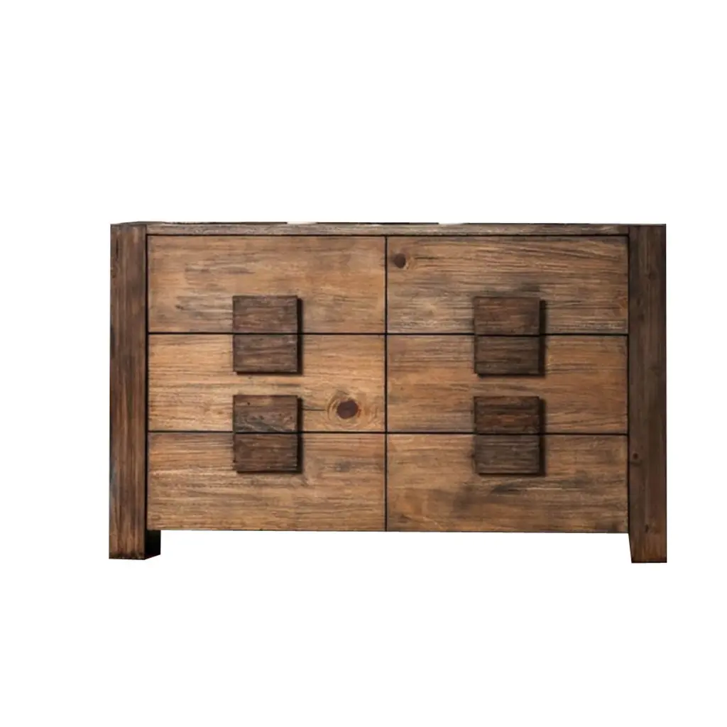 Transitional Style Poised Wooden Gown Dresser Rustic Natural Brown Bedroom Furniture royal hampton