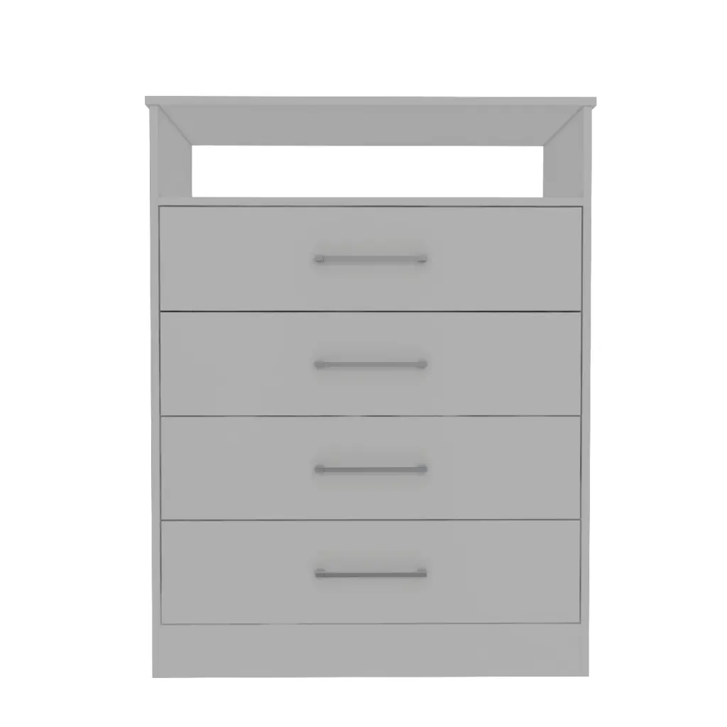 Atlanta White Dresser Bedroom - Particle Board Construction treevol furniture