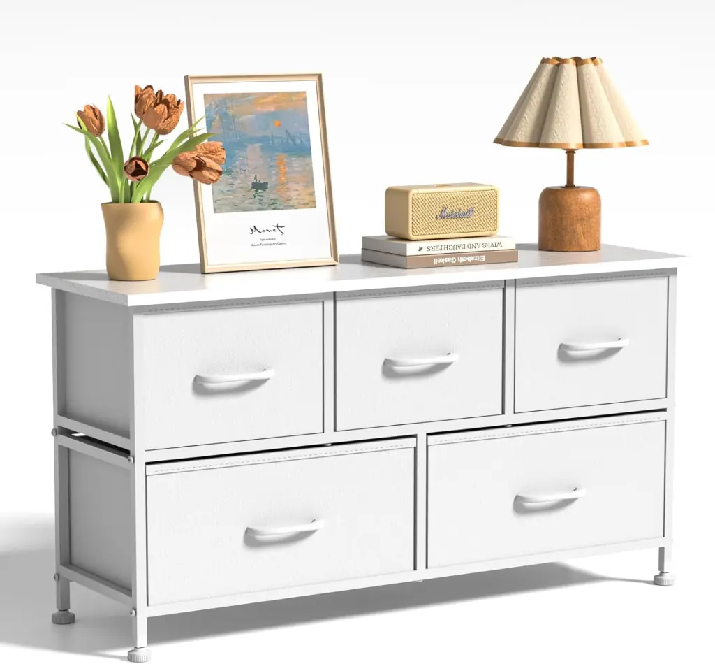 5 Drawers Dresser Bedroom Kids Room Furniture Wide Chest Drawers Storage w1134dhs
