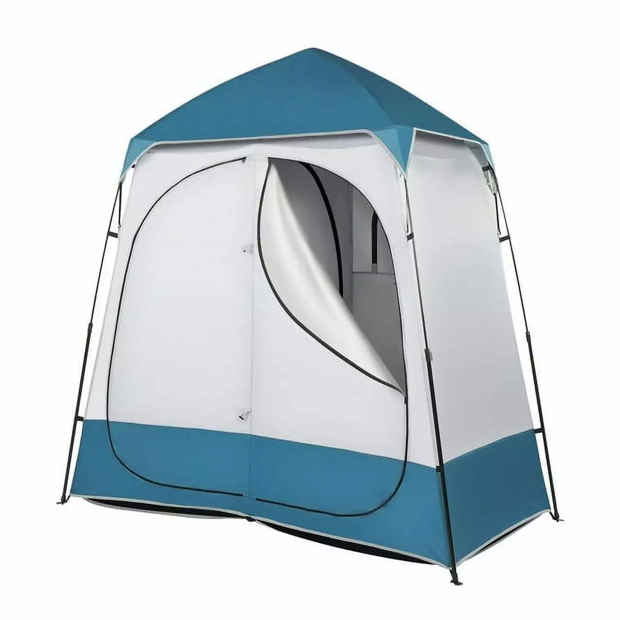 229x229x122cm Oxford Cloth Double Dressing Tent Blue/White