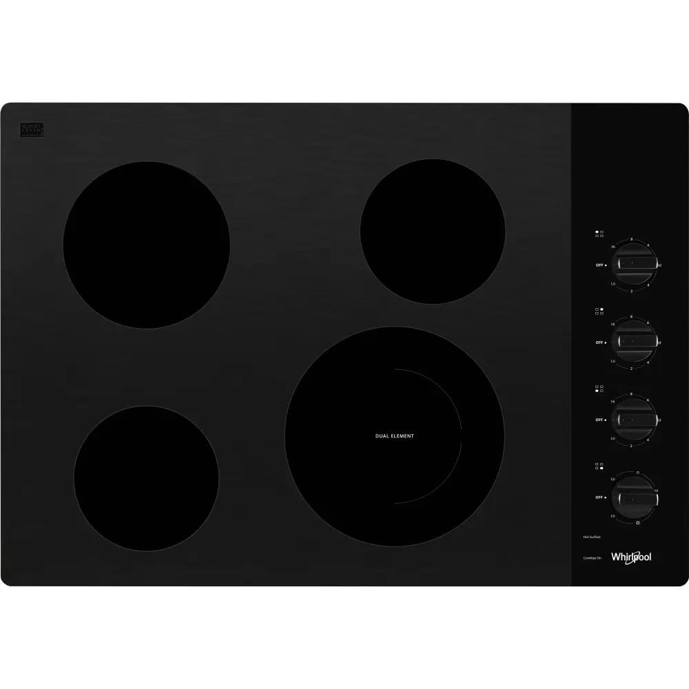 Whirlpool 30-inch Built- Electric Cooktop WCE55US0HB