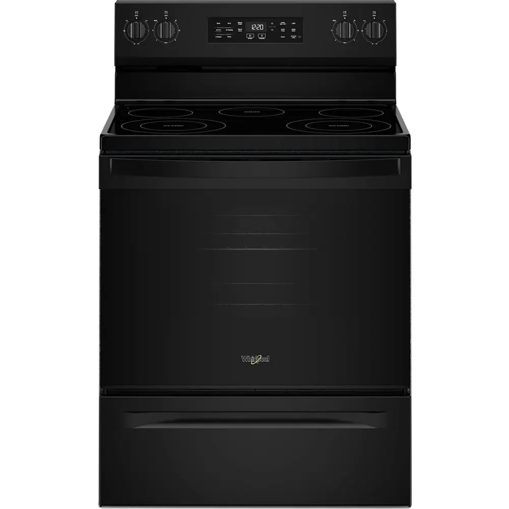 Whirlpool 30-inch Electric Range Air Cooking Technology and Steam Unstained WFES4530SB