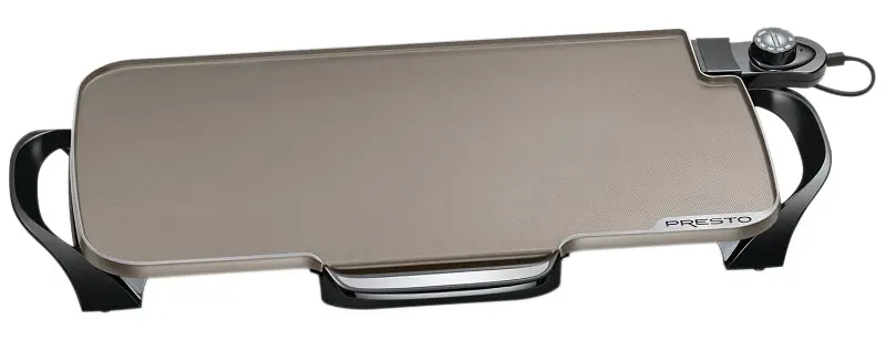 Energy Efficient Presto 07061 Electric Griddle, 1500 W, Onyx